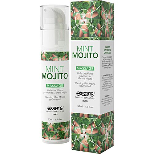 Värmande Massageolja Exsens Mint Mojito 50ml