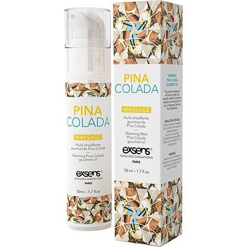Värmande Massageolja Exsens Piña Colada 50 ml