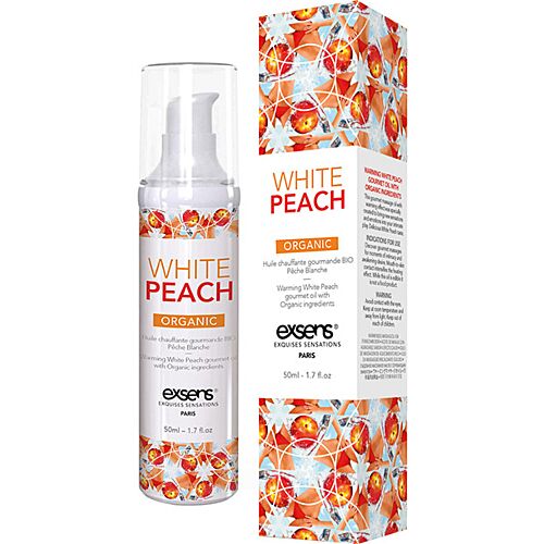 Massage Olja Exsens White Peach 50ml – Värmande & Ätbar