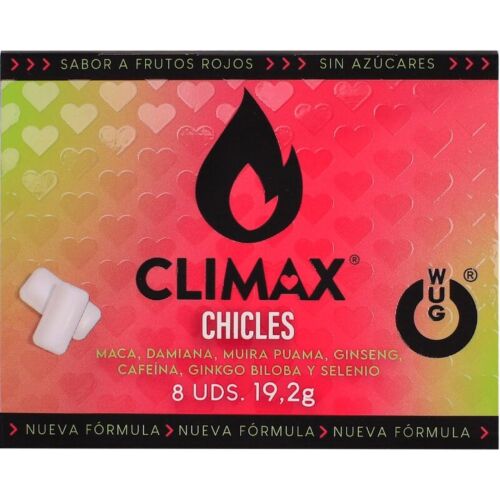 Tuggummi WUG GUM CLIMAX - Energiåterställande och uppfriskande