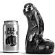 ALL BLACK Realistisk 17cm Silikon Dildo