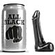 Dildo ALL BLACK 9 CM med smidig design