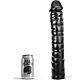 Dildo All Black 38 cm för kraftfull stimulering