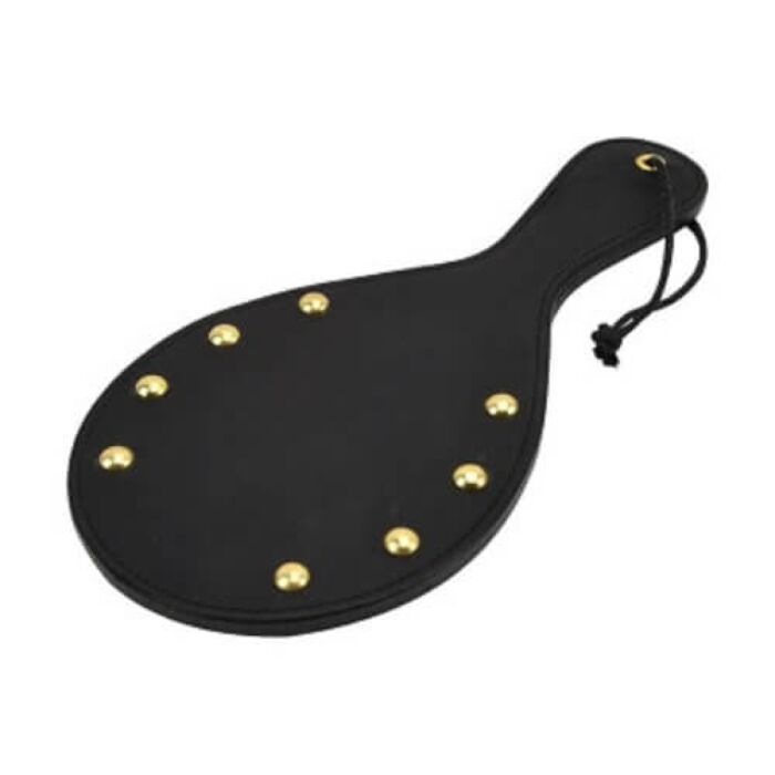 Paddel Bound Noir Nubuck Läder med Messingspikar Paddel Bound Noir Nubuck Läder med Messingspikar