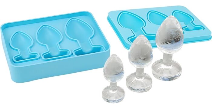 Isbitsform Loving Joy Butt Plug Ice Cube Tray – tre storlekar