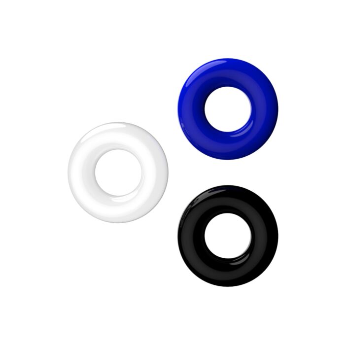 Penisringar JoyRings Doughnut Set med 3 färger Penisringar JoyRings Doughnut Set med 3 färger