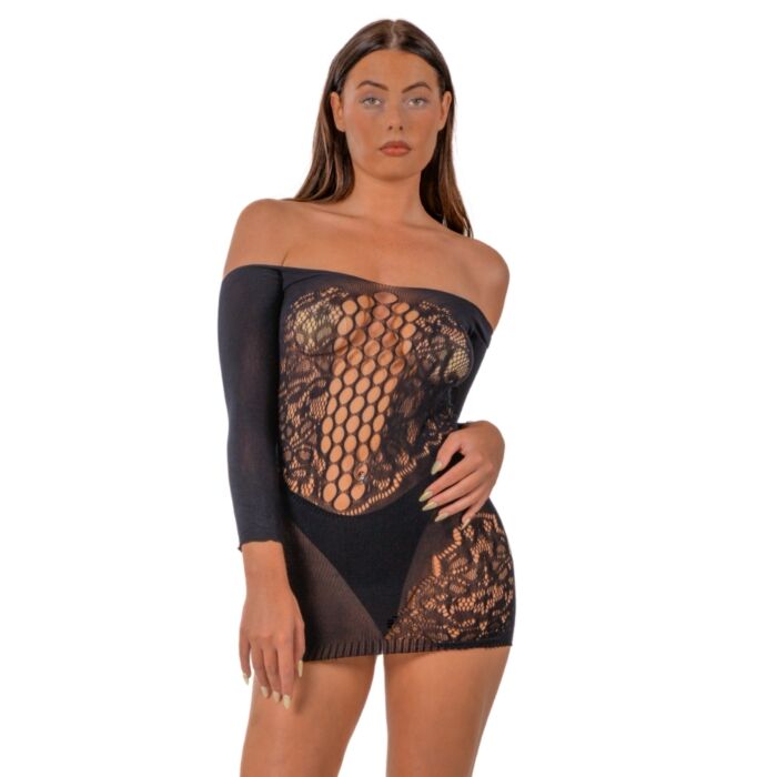 Sexig Klänning Lace Off the Shoulder Mini Sexig Klänning Lace Off the Shoulder Mini