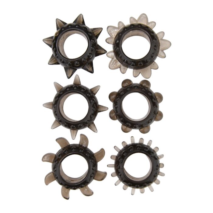 Cockring Set Loving Joy Textured - 6 stycken Cockring Set Loving Joy Textured - 6 stycken