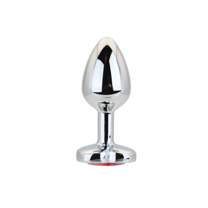 Buttplug Toosh Heart Shaped Silver med röd sten Buttplug Toosh Heart Shaped Silver med röd sten