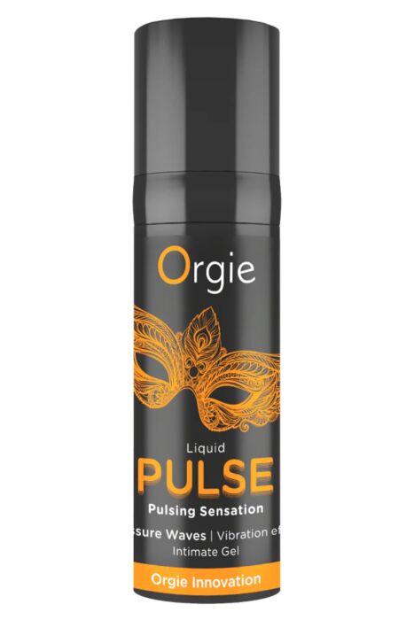 Stimulerande Gel Orgie Liquid Pulse med Caramel Smak