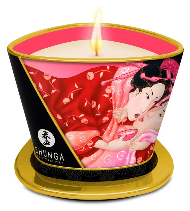 Massageljus Shunga Cherry Blossom 170 ml