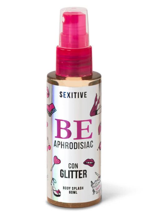 Bruma Afrodisíaca Be Body Splash SEXITIVE med Glitter Bruma Afrodisíaca Be Body Splash SEXITIVE med Glitter
