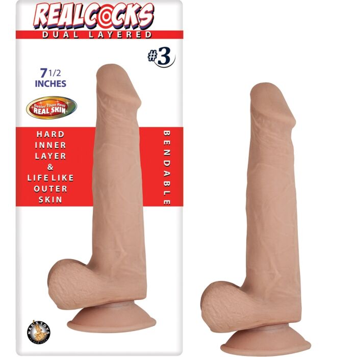 Nasstoys RealCocks Böjbar Realistisk Dildo Nasstoys RealCocks Böjbar Realistisk Dildo