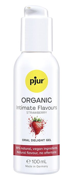 Smaksatt intimgel Pjur ORGANIC Intimate Flavours Strawberry