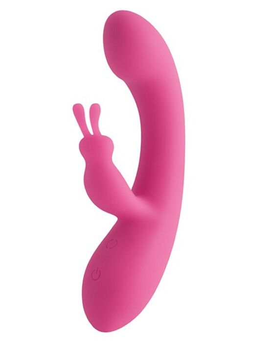 Vibrator S Pleasures Velvet Love Bunny med dubbla motorer