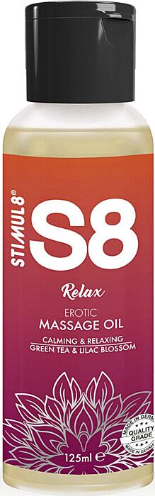 Aceite de masaje STIMUL8 S8 Relax té verde Aceite de masaje STIMUL8 S8 Relax té verde