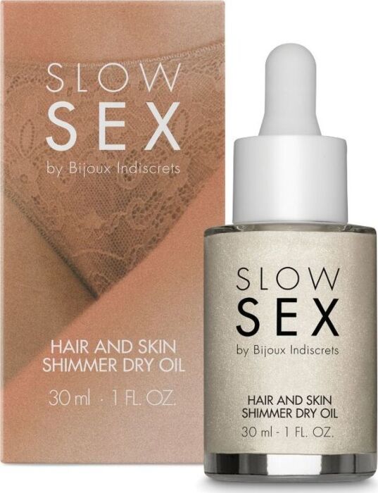 Aceite seco iluminador BIJOUX SLOW SEX 30 ml Aceite seco iluminador BIJOUX SLOW SEX 30 ml