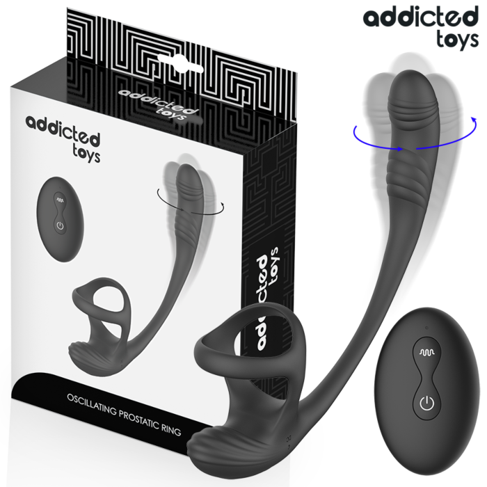 ADDICTED TOYS - PLUG ANAL VIBRACIÓN Y WAVING 360º Y ESTIMULADOR TESTÍCULOS ADDICTED TOYS - PLUG ANAL VIBRACIÓN Y WAVING 360º Y ESTIMULADOR TESTÍCULOS
