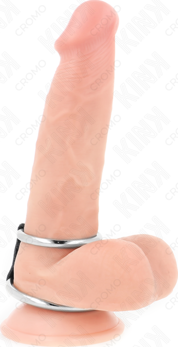 Anillo Pene KINK Doble Metal Control Sensual Anillo Pene KINK Doble Metal Control Sensual
