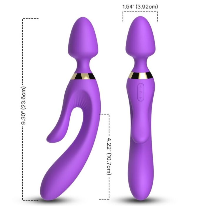 Vibrator ARMONY MASSAGERS ARMONY med dubbelt stimulanse Vibrator ARMONY MASSAGERS ARMONY med dubbelt stimulanse