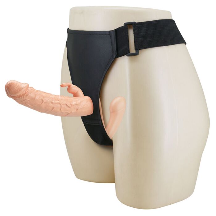Charlotte Hollow dubbel penetration strap-on för par Charlotte Hollow dubbel penetration strap-on för par
