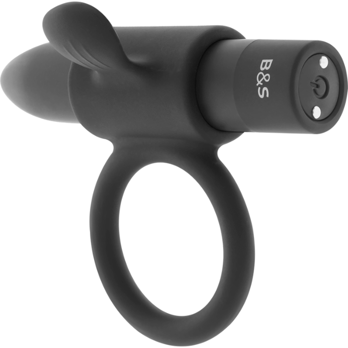 Vibratorring BLACK&SILVER Cameron Black Rechargeable Ring