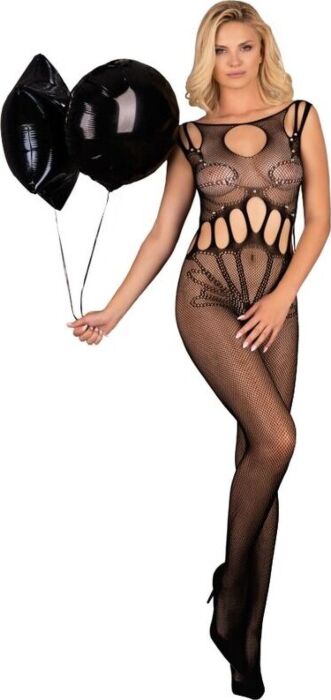 Bodystocking Crotchless Livco Amahil Negro Bodystocking Crotchless Livco Amahil Negro
