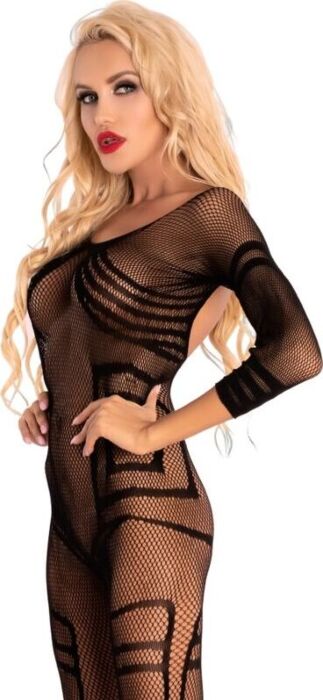 Bodystocking Crotchless Livco Corsetti Monata Negro
