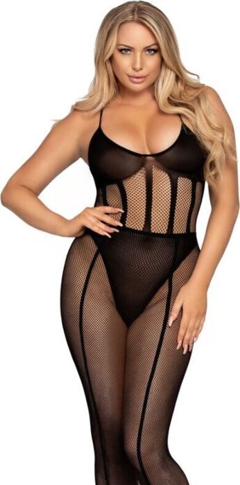 Bodystocking Leg Avenue Set con Falda Talla Única Bodystocking Leg Avenue Set con Falda Talla Única