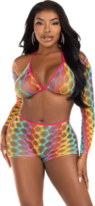 Conjunto Erótico Leg Avenue Multicolor - Sensualidad Audaz Conjunto Erótico Leg Avenue Multicolor - Sensualidad Audaz