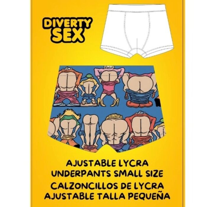 Boxers Diablo Picante Small Size But_tocks med rolig design Boxers Diablo Picante Small Size But_tocks med rolig design
