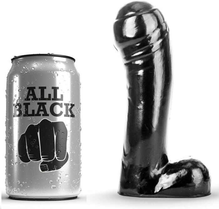Dildo All Black 15 cm | Para principiantes que buscan desafío Dildo All Black 15 cm | Para principiantes que buscan desafío