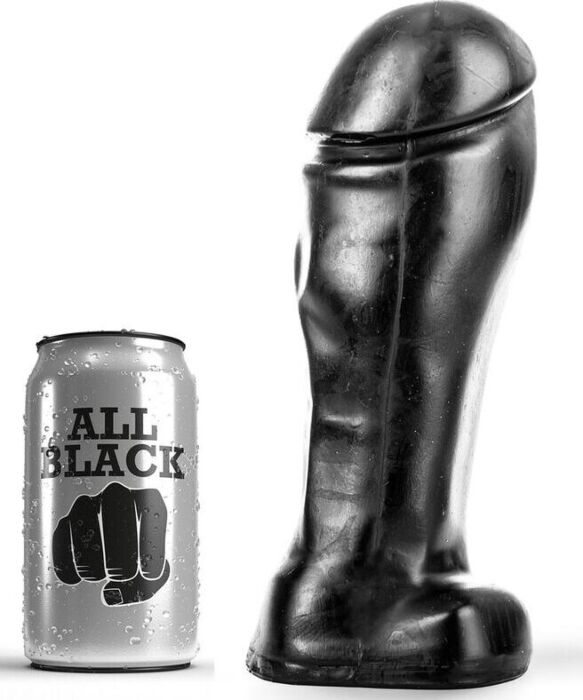 Dildo ALL BLACK 22 CM Punta Ancha para Avanzados Dildo ALL BLACK 22 CM Punta Ancha para Avanzados