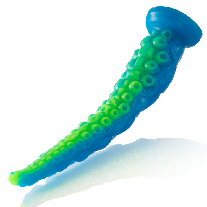EPIC Scylla Fluorescerande Tunt Tentakeldildo Large Size