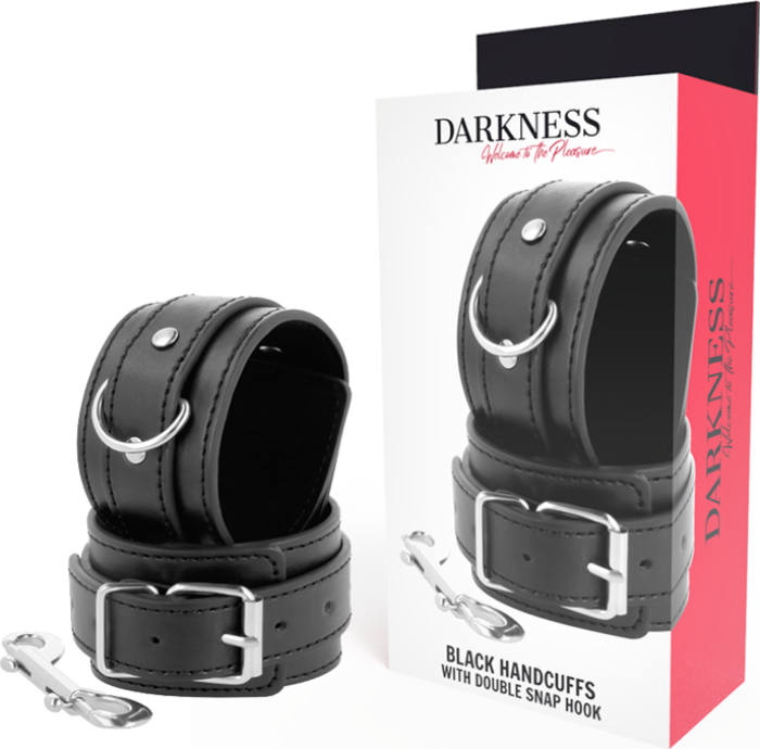 Esposas ajustables Darkness con doble cinta refuerzo Esposas ajustables Darkness con doble cinta refuerzo