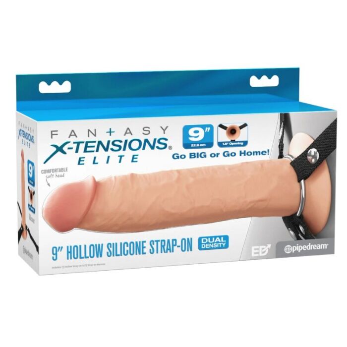 Hollow Strap-on FANTASY X-TENSIONS 24.1 CM med realistiskt utseende Hollow Strap-on FANTASY X-TENSIONS 24.1 CM med realistiskt utseende