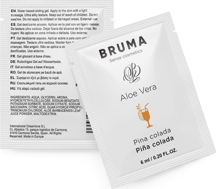 Gel Deslizante BRUMA 6 ML Aloe Vera Piña Colada Gel Deslizante BRUMA 6 ML Aloe Vera Piña Colada