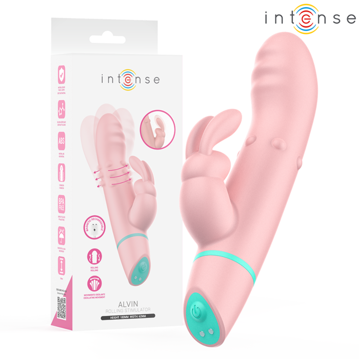INTENSE - ALVIN ESTIMULADOR RABBIT & VIBRADOR ROLLING + OSCILANTE INTENSE - ALVIN ESTIMULADOR RABBIT & VIBRADOR ROLLING + OSCILANTE