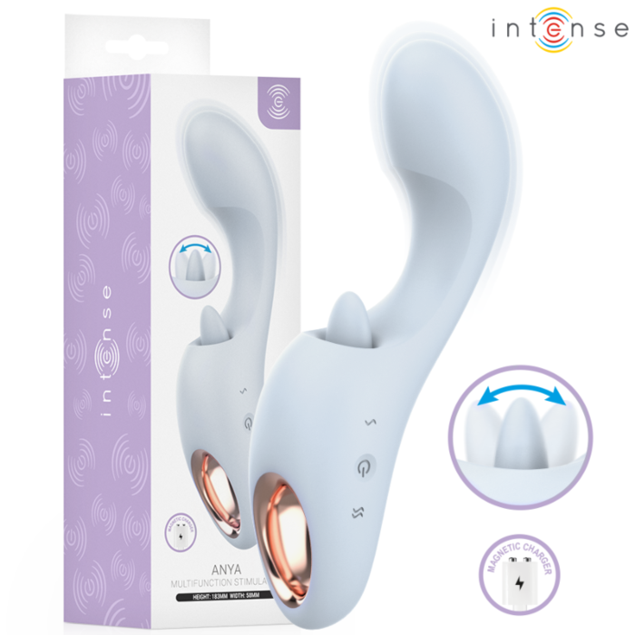 Vibrator INTENSE HIGH TECH ANYA med dubbla stimulering Vibrator INTENSE HIGH TECH ANYA med dubbla stimulering