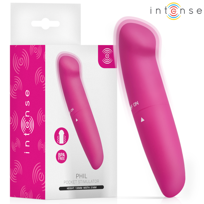 G-punktsvibrator INTENSE FUN TOYS PHIL rosa 13 cm
