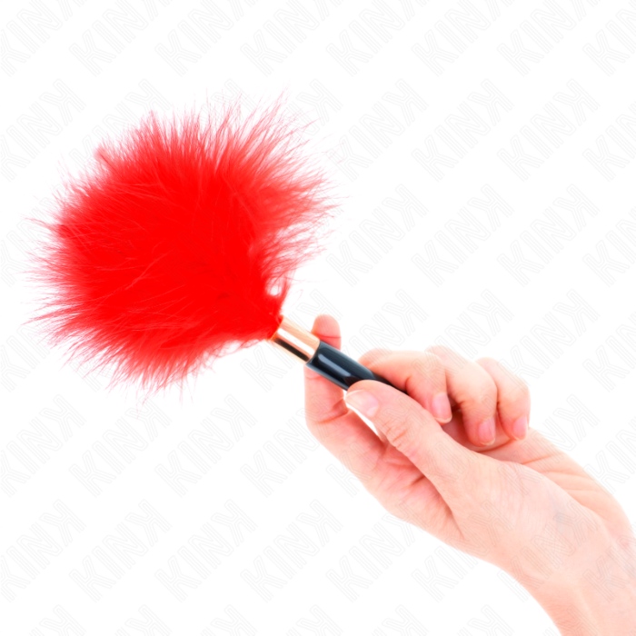 Plumer KINK IMPACT & TOUCH - RED GOLD METAL TICKLE FEATHERS 18 cm Plumer KINK IMPACT & TOUCH - RED GOLD METAL TICKLE FEATHERS 18 cm