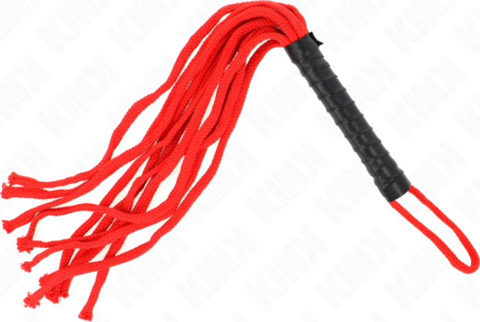 Látigo KINK Rojo 56 cm - Sensaciones Únicas Látigo KINK Rojo 56 cm - Sensaciones Únicas