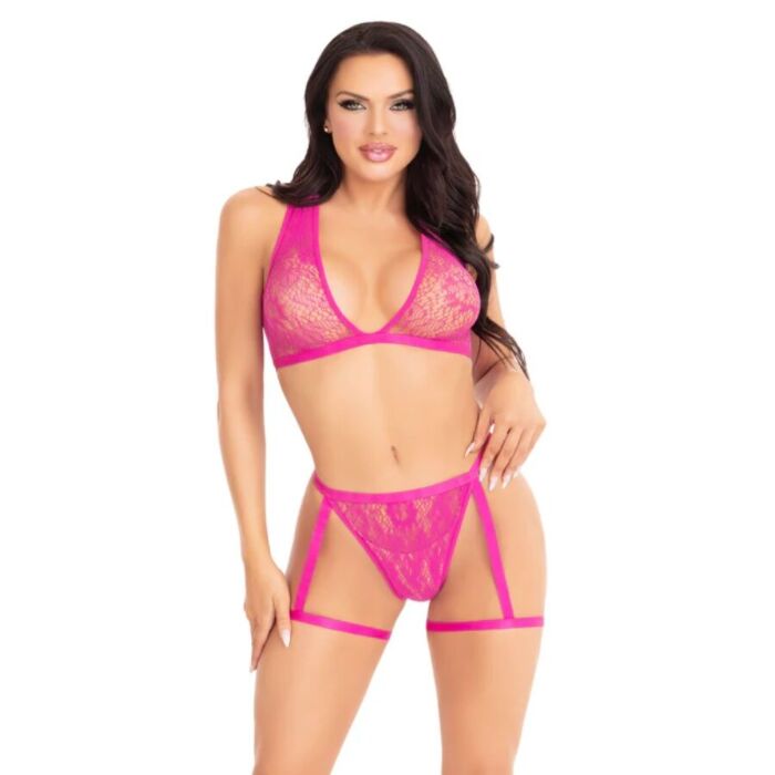 Top och tanga Leg Avenue 86148 med garter Top och tanga Leg Avenue 86148 med garter