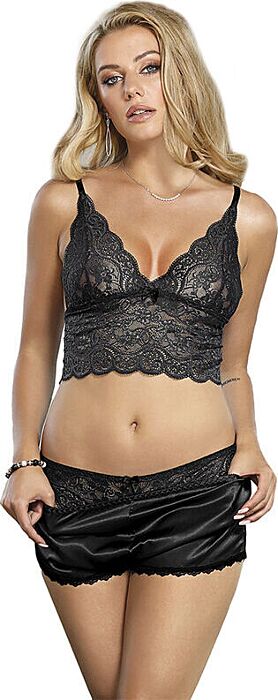 Lencería Sublime SUBBLIME SET 3 PIEZAS Negro Lencería Sublime SUBBLIME SET 3 PIEZAS Negro