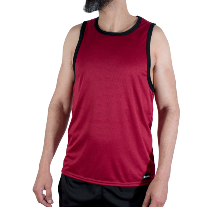 T-shirt MACHO UNDERWEAR MAROON med sportig design T-shirt MACHO UNDERWEAR MAROON med sportig design