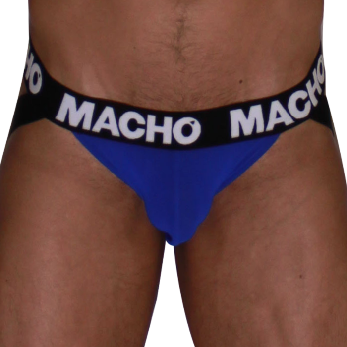 Jockstrap MACHO UNDERWEAR MX28AZ med dubbla stödband Jockstrap MACHO UNDERWEAR MX28AZ med dubbla stödband