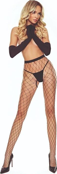 Medias de Rejilla PASSION Crotchless Seducción Medias de Rejilla PASSION Crotchless Seducción