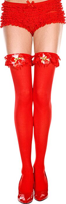 Medias opacas Music Legs con lazo y campanita Medias opacas Music Legs con lazo y campanita