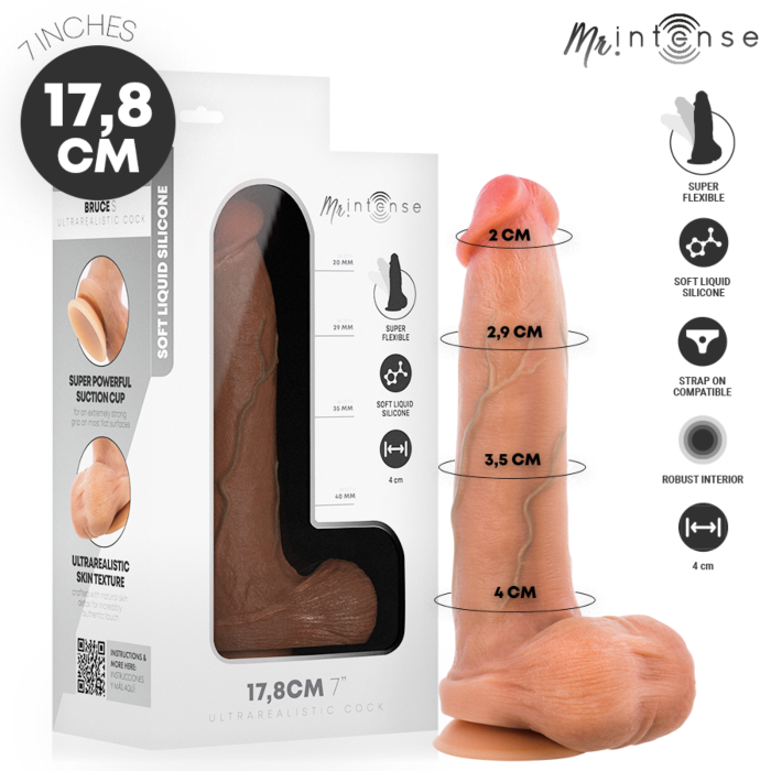 Dildo MR. INTENSE Bruce S med testiklar Dildo MR. INTENSE Bruce S med testiklar