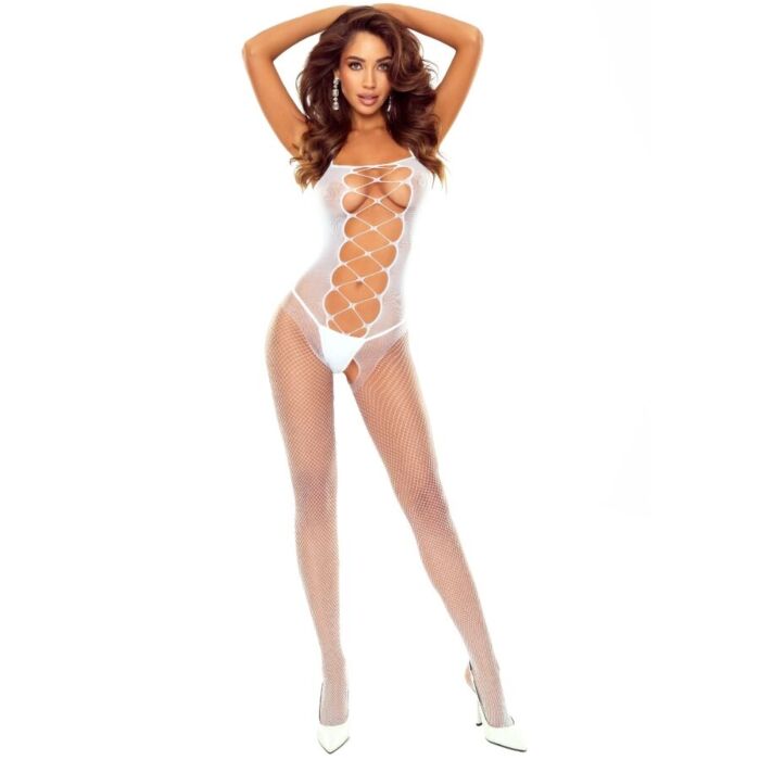 Bodystocking PASSION med snörning och öppen gren Bodystocking PASSION med snörning och öppen gren